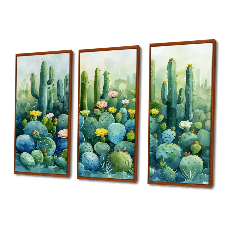 Pilar 3 pièces, H 40 po x l 60 po, Cadre flottant brun