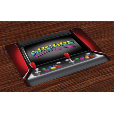 Platte Video Games Arcade Retro Fun Placemat