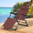 Folding Chaise Lounge Chair, 2-In-1 Tanning Chair With Pillow & Pocket-1762236729
