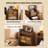 23.62"Retro solid wood flap-top dressing table