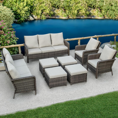 - Person Patio Conversation Set with Cushions