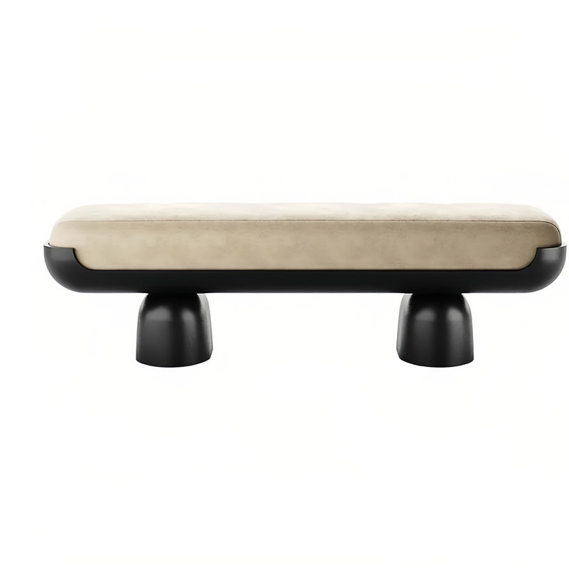 Reiden Fabric Upholstered Bench, 17.71" H x 78.74" W x 15.74" D