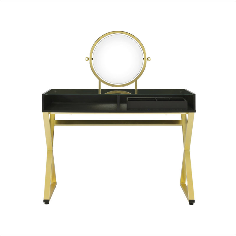Coleen Vanity Desk W/Mirror & Jewelry Tray