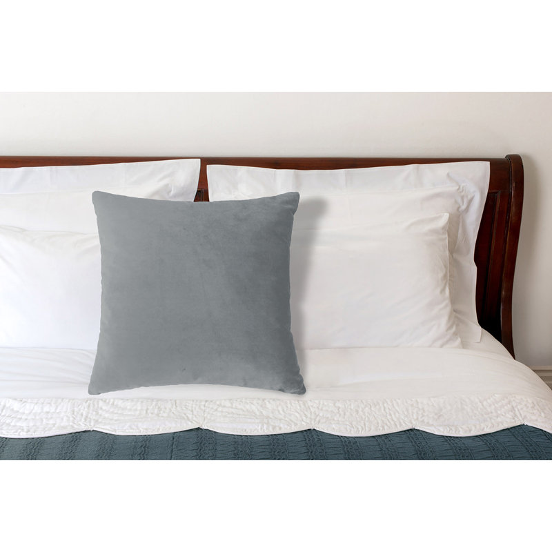 Polyester Plush Pillow, Gray