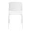Pair of Aspen Academy Kitchen Chairs, Plastic Seat with Metal Legs-1255434728