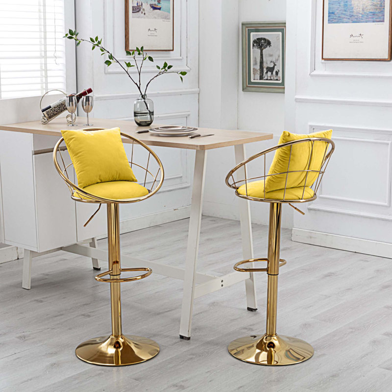 Tabouret Julliette, Jaune