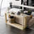60" Rectangular Solid Wood Veneer Console Table-1448312183