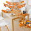 Décoration d'automne - Chemin de table en feuilles d'érable pour la décoration de l'Action de grâce