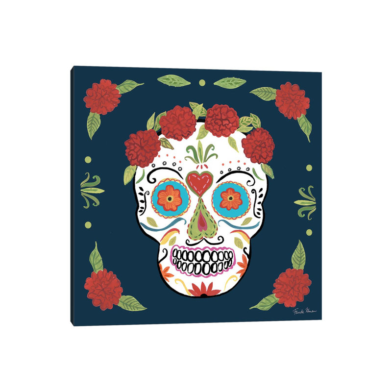 Day Of The Dead III by Farida Zaman - Wrapped Canvas Painting, 45.72 cm H x 45.72 cm W