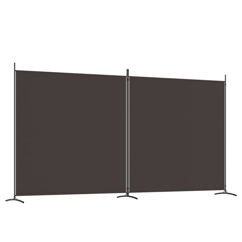 Kyen 457.2cm H Folding Room Divider, Brown, 2, 180cm H x 348 cm W
