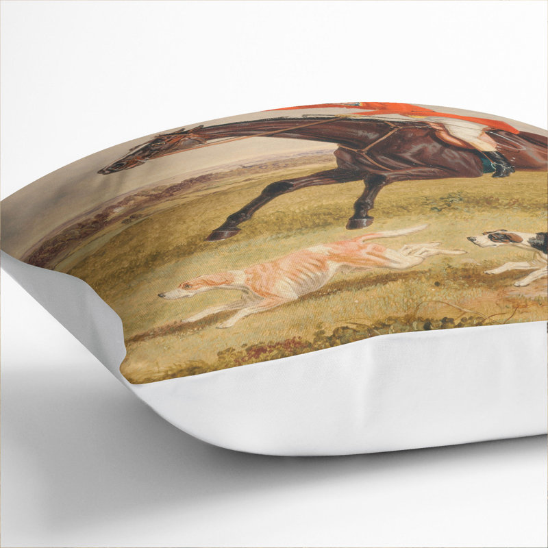 Fox Hunting Vol.1 Scatter Cushion, White, 55cm H x 55cm W x 20cm D