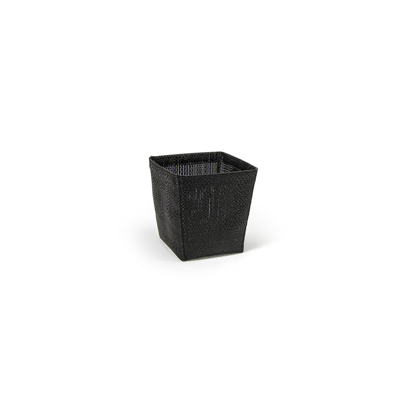 Panier en plastique Metroweave®, Tissage aléatoire noir