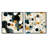 Industrial Chic Polka Dots Pattern - Abstract Shapes Square Collage Set Of 2-101861760-101861759