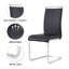Ensemble de salle à manger pour 4 personnes, table de salle à manger rectangulaire moderne avec 4 chaises de salle à manger en similicuir de luxe-376560586-376560583