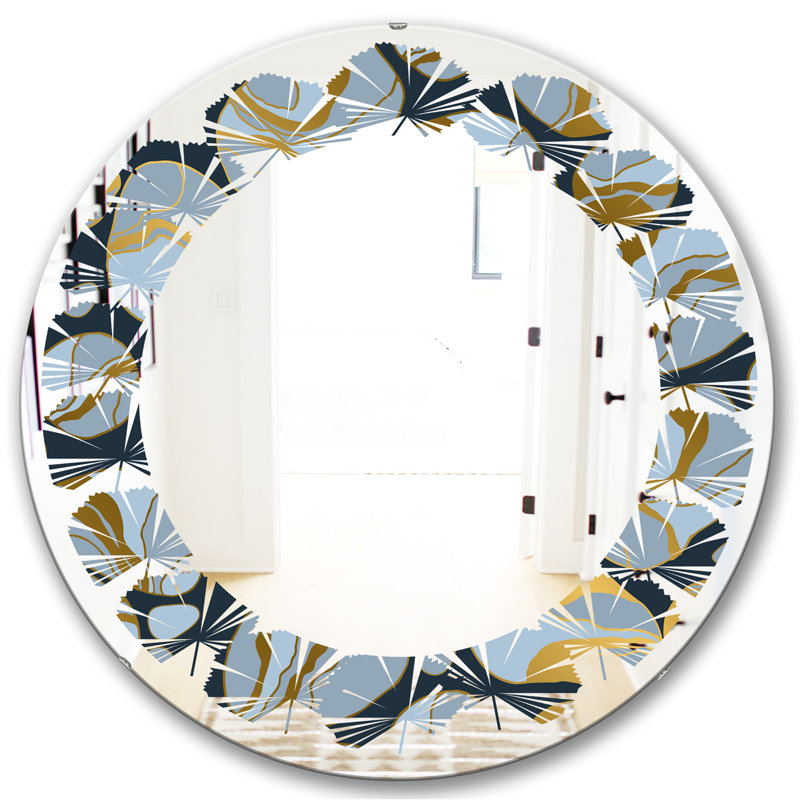 Miroir mural sans cadre en marbre de style iv modern, 31,5 po x 31,5 po