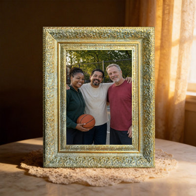 8" x 10" Antique Gold 1PC Family Picture Frame for Holiday Gifting