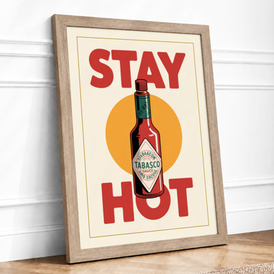 Stay Hot Retro - Framed Print