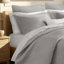 Ensemble de courtepointe en coton 3 pièces pour très grand lit gris clair-130787954-130787956