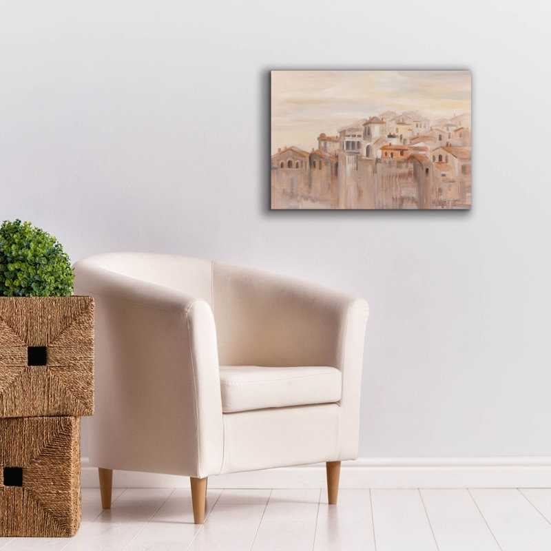  «Old Town Italy» par Silvia Vassileva, art mural sur toile, H 18 po x l 26 po