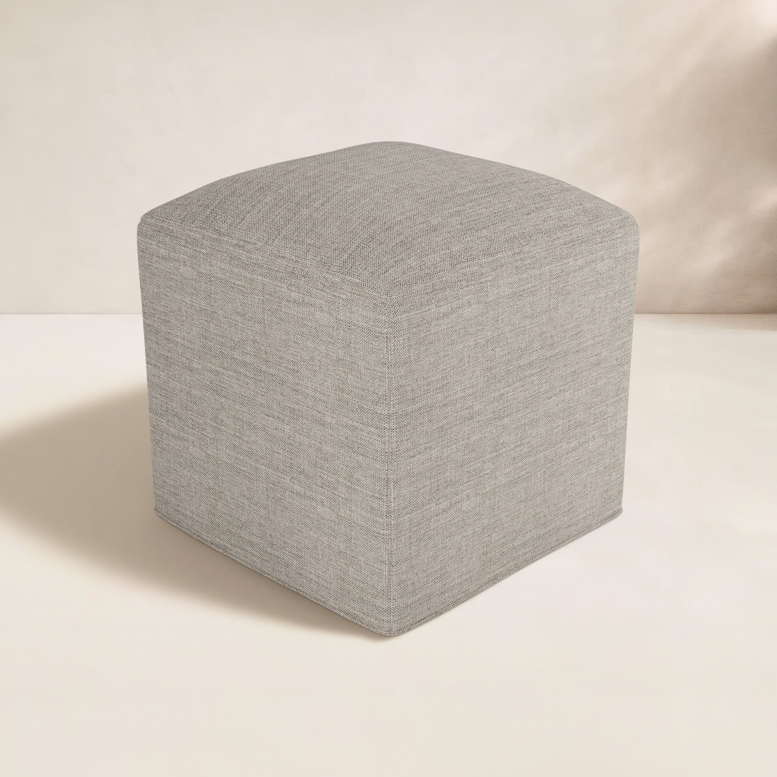 Praia Sunbrella® Patio Ottoman, Cast Silver Sunbrella®