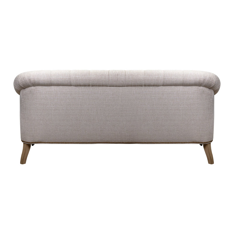 Corrine  Loveseat in Orville Porcelain w/ Never Fear Protection