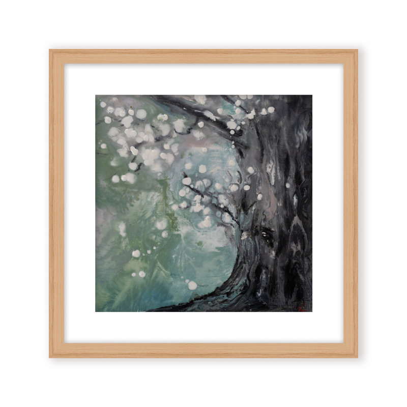 Nature Inspired "Luminous Roots" Canvas Wall Art By , 20" H x 20" W x 1.125" D, Framed Matted Print, Beige