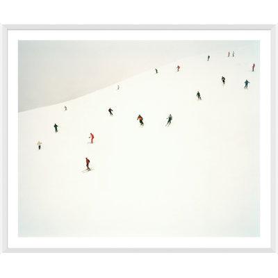 Skiers on Slopes Framed