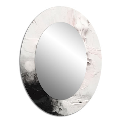 Miroir mural blanc moderne White Twist Watercolor III