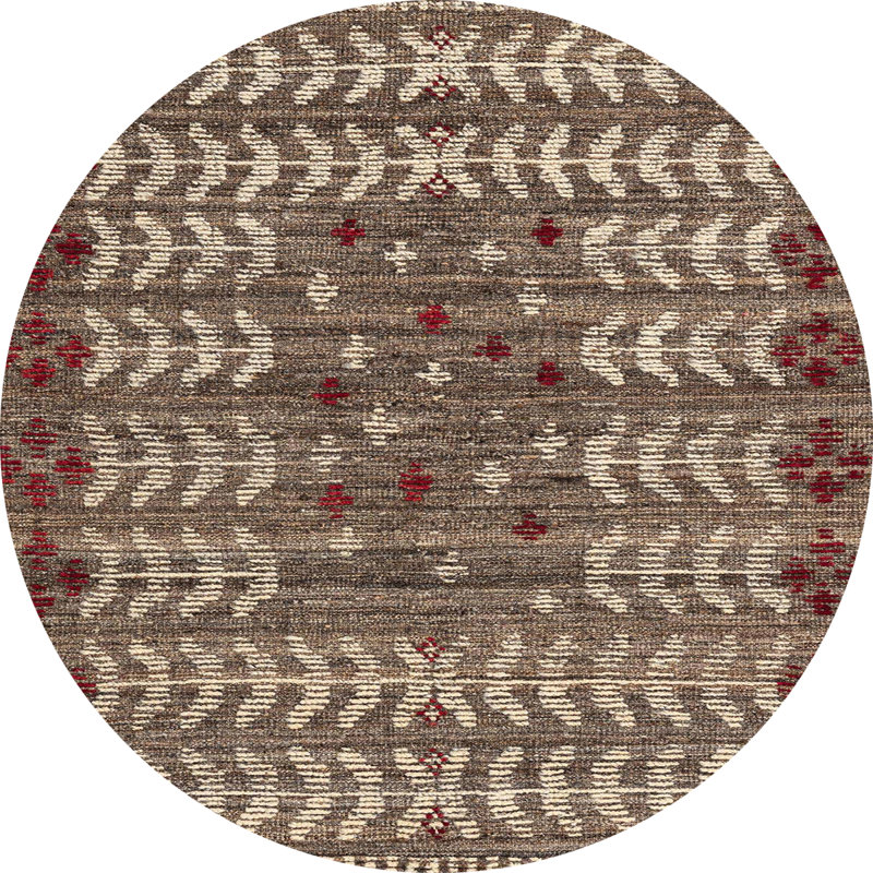 Abstract Indoor Rug, Round 7'