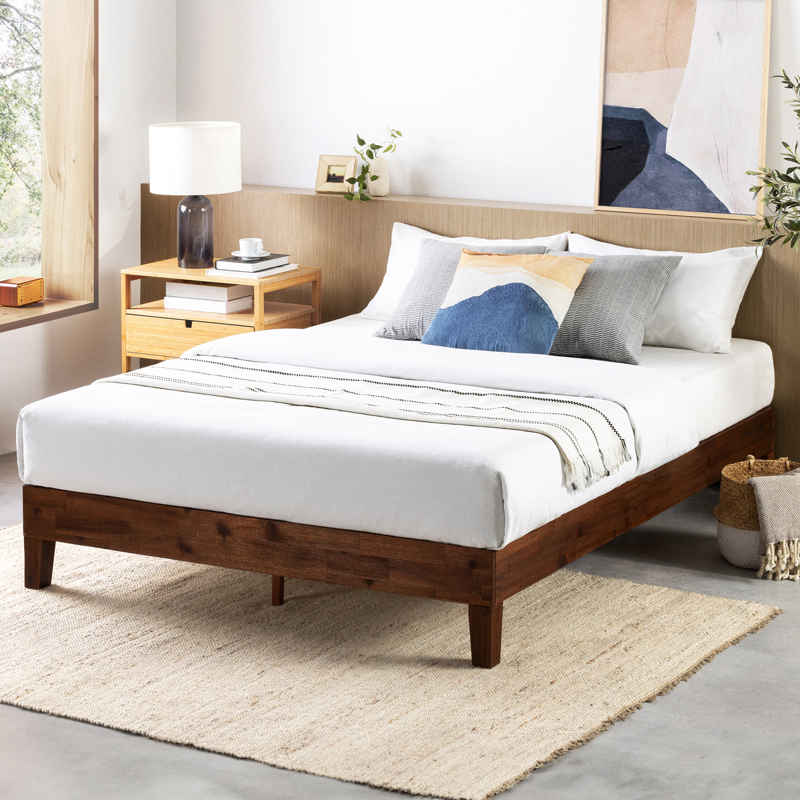 Amaryn Solid Wood Bed, Antique Espresso, King