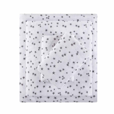 Ensemble de draps en flanelle de coton Gracie Mills