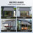 Manual Retractable Awning, 78" Outdoor Retractable Patio Awning Sunshade Shelter-112450121