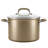 Circulon Premier Professional Hard Anodized Nonstick Cookware Induction Pots And Pans Set, 10 Piece, Bronze