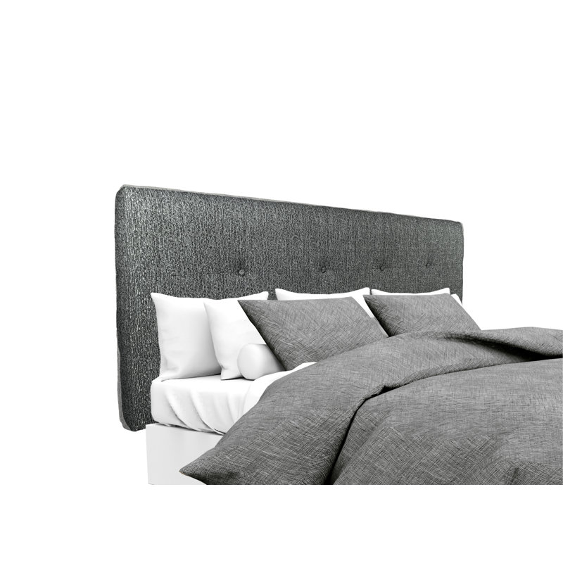 Tête de lit tapissier Kwok, Grand, Anthracite