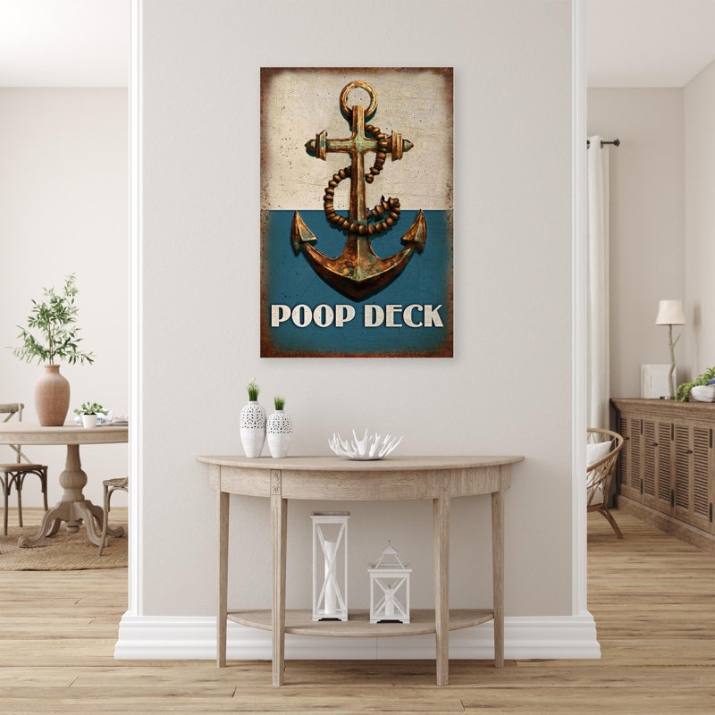 Macnair Anchor Poop Deck - 1 pièce, reproduction d'art graphique sur toile tendue, L 11 po x H 14 po