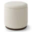 Tabouret de coiffeuse pivotant rembourré de 48 cm avec couvercle de plateau réversible-653499973