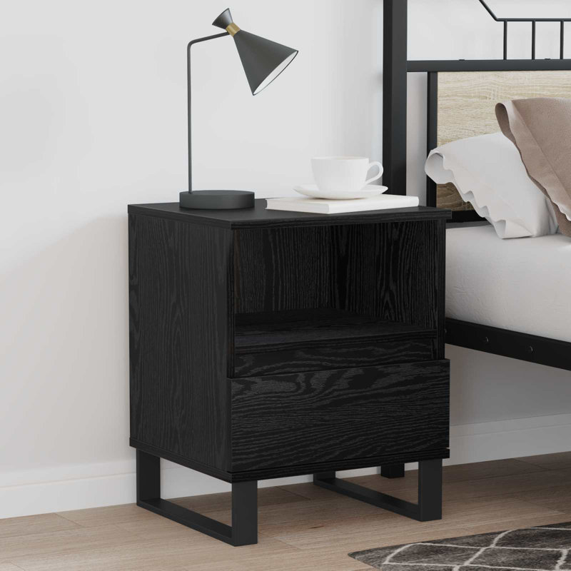 40cm W Manufactured Wood Bedside Table