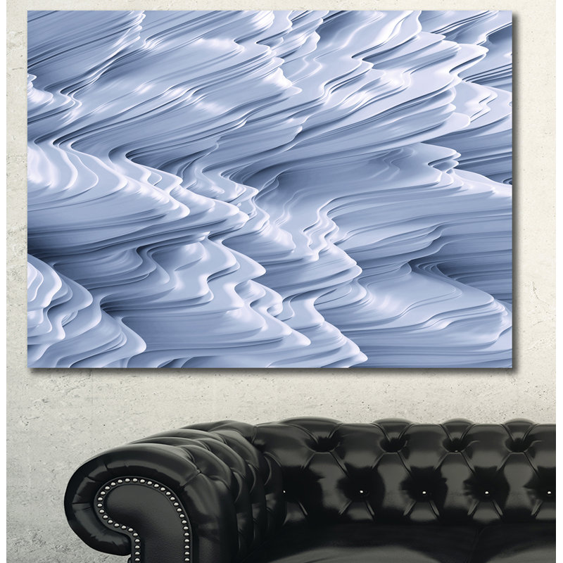 " Snowy Hills 3D Texture ", 12" H x 20" W x 1" D