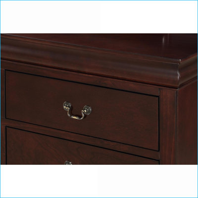 Commodes et amp; Garde-robes | Commode à 5 tiroirs en cerisier Louis Philip | Bois massif | Cerise