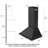  VIKIO 30" Wall mount Range Hood with 2 GU10 LED lights, 3-Speed, 500 CFM, Ultra-Quiet, Dishwasher-Safe Filters, Black, ETL Listed-115583887