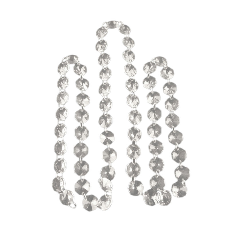 Guirlande fantaisie en cristal blanc 6 pi