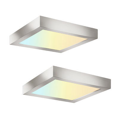 Square Color Selectable Integrated LED Flush Mount Downlight
