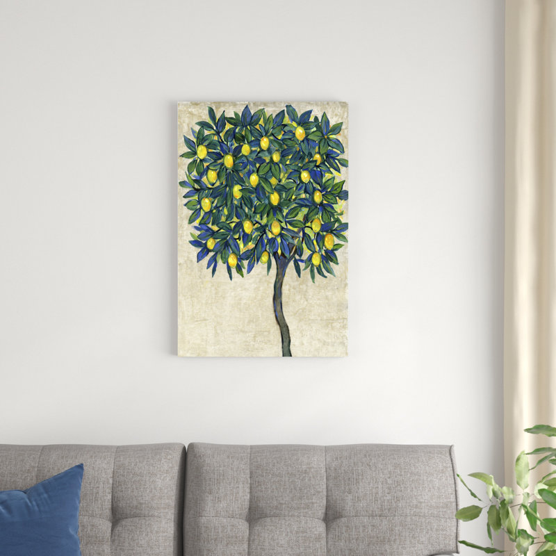 «Lemon Tree Composition I» par Timothy O 'Toole - peinture sur toile tendue, H 30 po x l 20 po