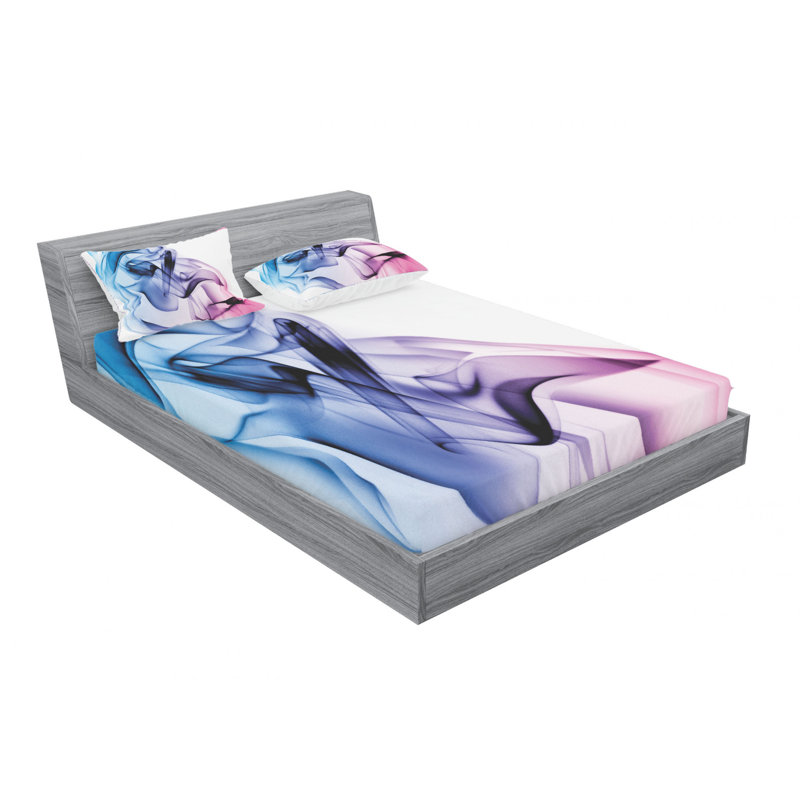 Microfiber Sheet Set, Queen Sheet Set with Fitted Sheet
