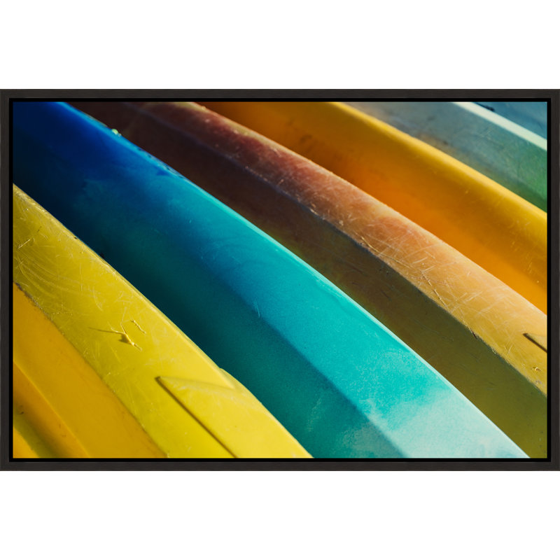 "Bold Lines" par Adam Mowery - Photographie sur toile à cadre flottant, H 31,75 po x l 46,75 po, Image au pinceau gel