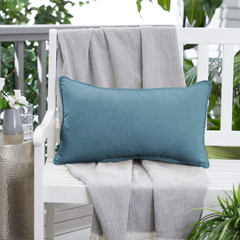 Coussin Sunbrella, H 12 po x l 18 po, Spectre denim