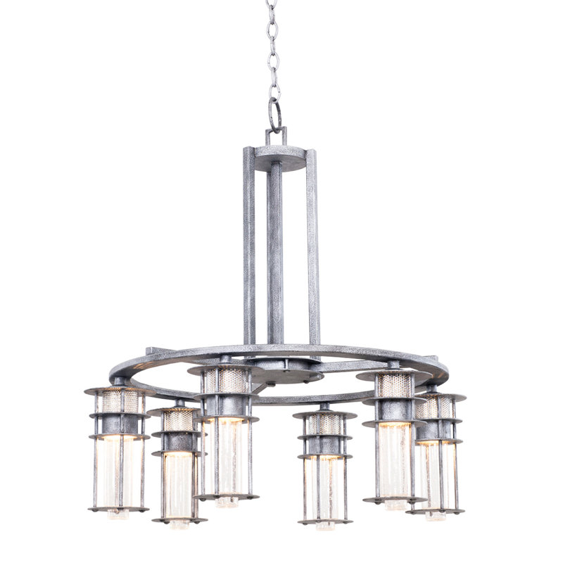 Lustre en fer robuste Anchorage 6 LT Kalco