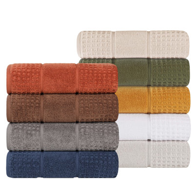 Serviette de bain 100% coton gaufré Hochman