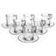 Glass Espresso Cup and Saucer