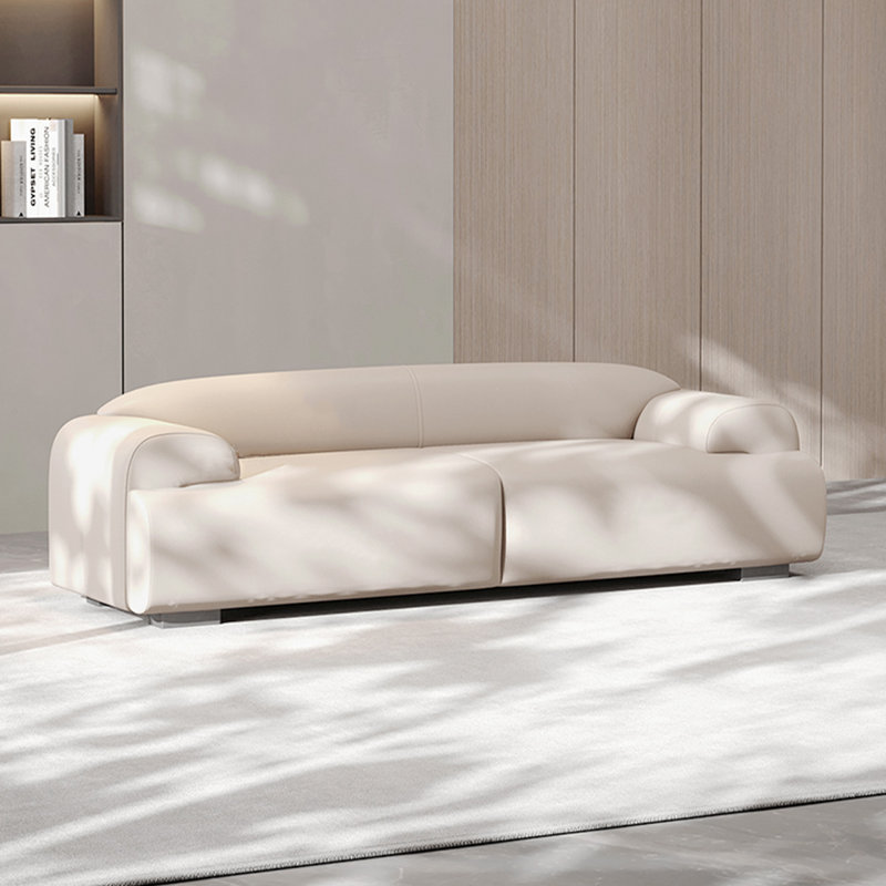 Banc avec revêtement, H 22,05 po x l 70,87 po x P 19,69 po, Beige